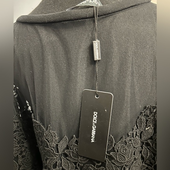 DOLCE & GABBANA Lace And Mesh Sweatshirt, size IT44 (US8/10) - Picture 9 of 13